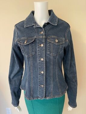 Faconnable Dark Blue Denim Jean Jacket